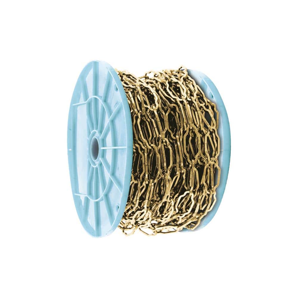 100 ft. Florentine Brass Decorative Chain Reeled - Hercitys