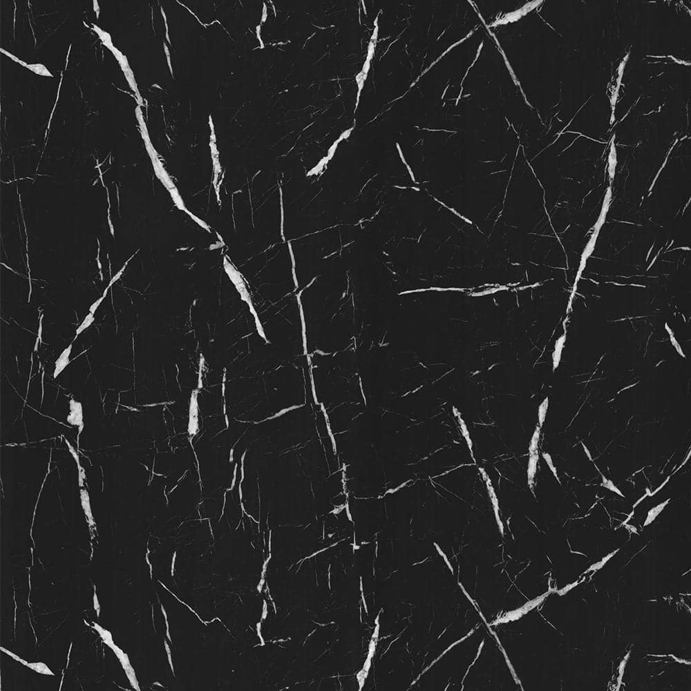 4 ft. x 8 ft. Laminate Sheet in 180fx Nero Marquina with SatinTouch Finish - Hercitys