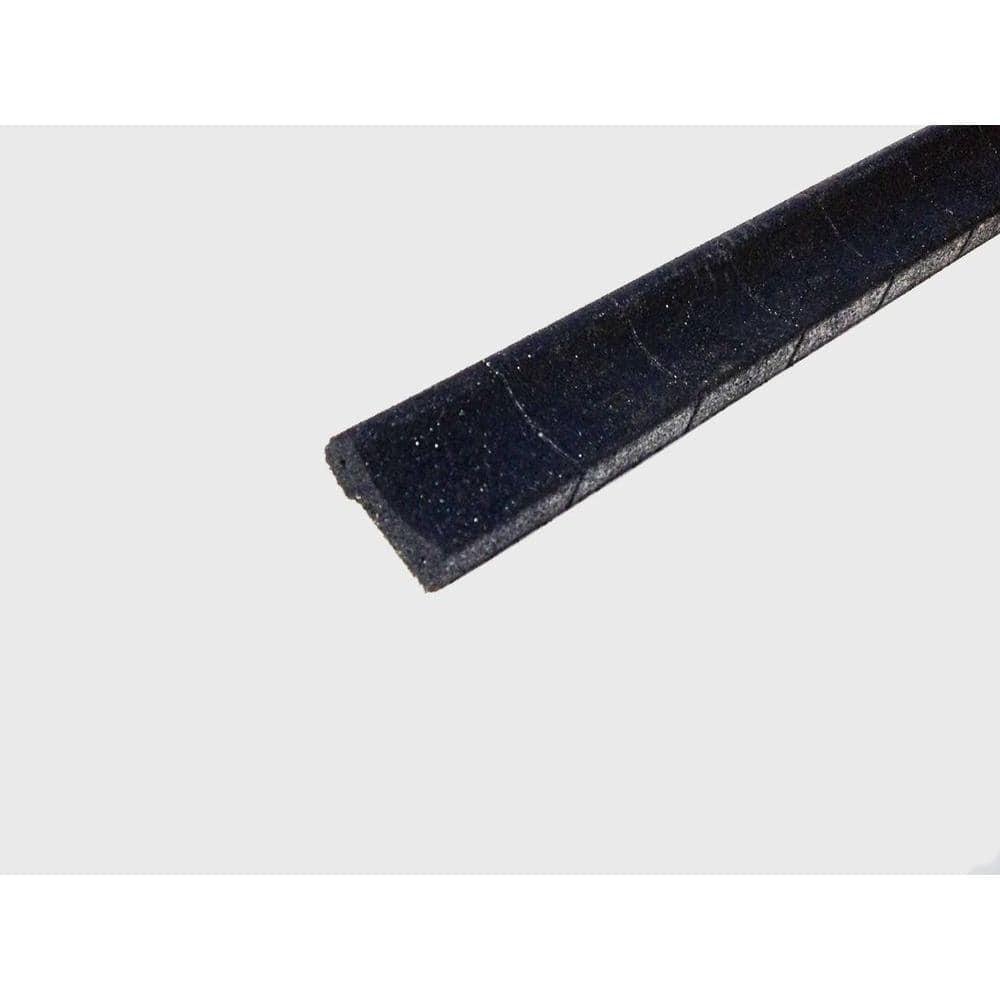 4 ft. Black Rubber Curb Landscape Edging (4-Pack) - Hercitys