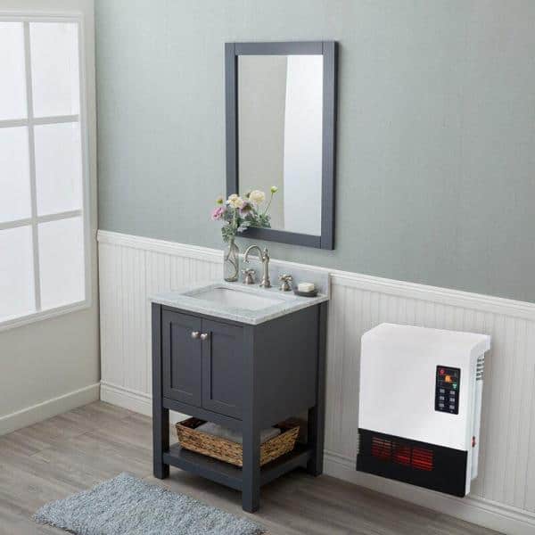 1500-Watt Infrared Quartz Wall Mount Electric Space Heater with Remote Control - Hercitys