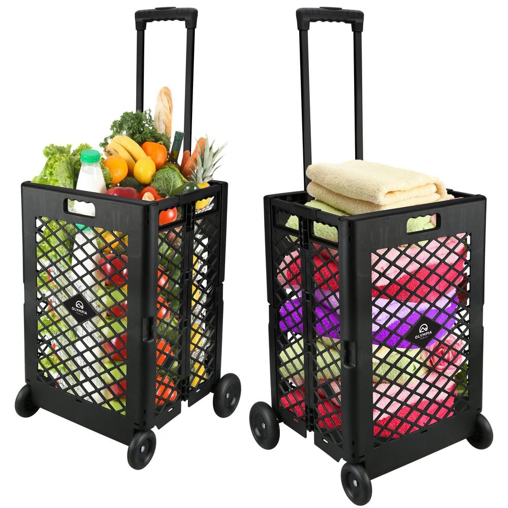 17 in. W Mesh Rolling Utility Cart - Hercitys