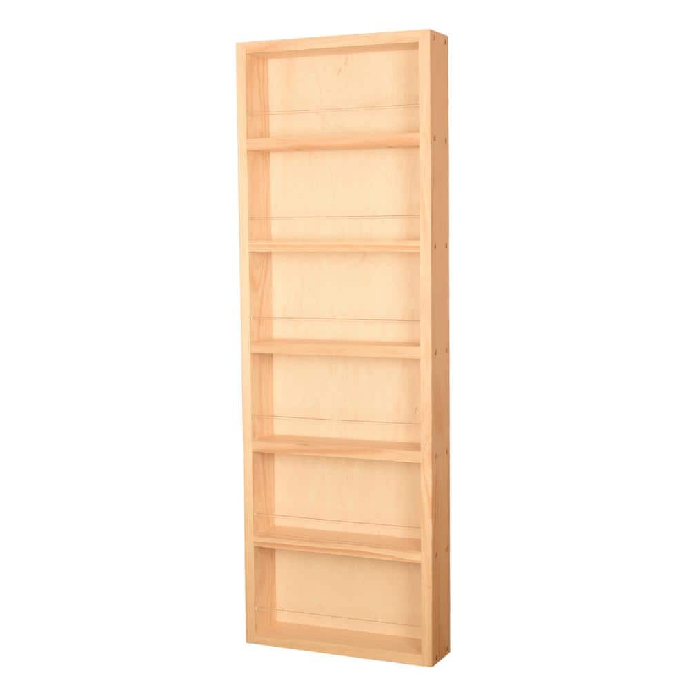 3.5 in. x 11 in. x 42 in. Malibu Unfinished Wood Spice Rack - Hercitys