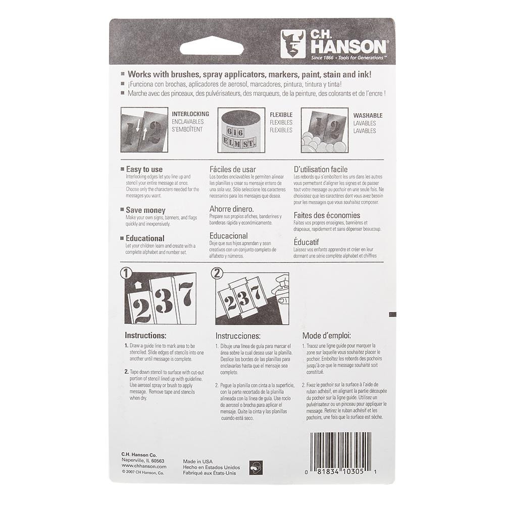 2 in. Stencil Number Set (15-Piece) - Hercitys