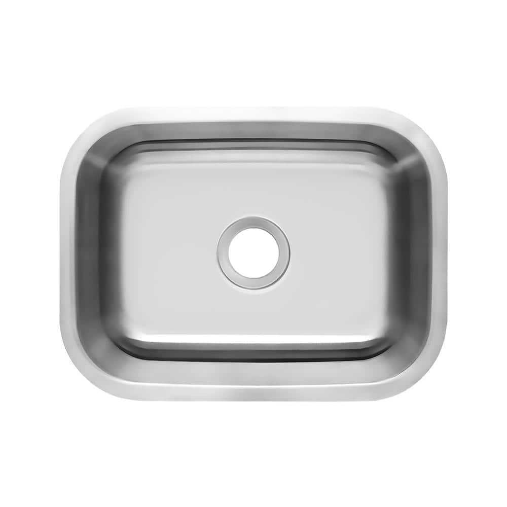 23 in. Undermount Single Bowl 16-Gauge Stainless Steel Kitchen Sink - Hercitys