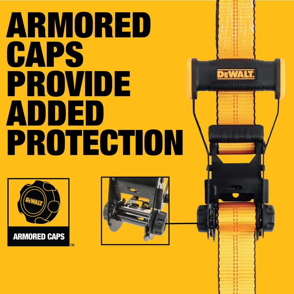 2 in. x 27 ft. Heavy-Duty Ratchet Tie-Down Strap 10,000 lbs. Break Strength - Hercitys