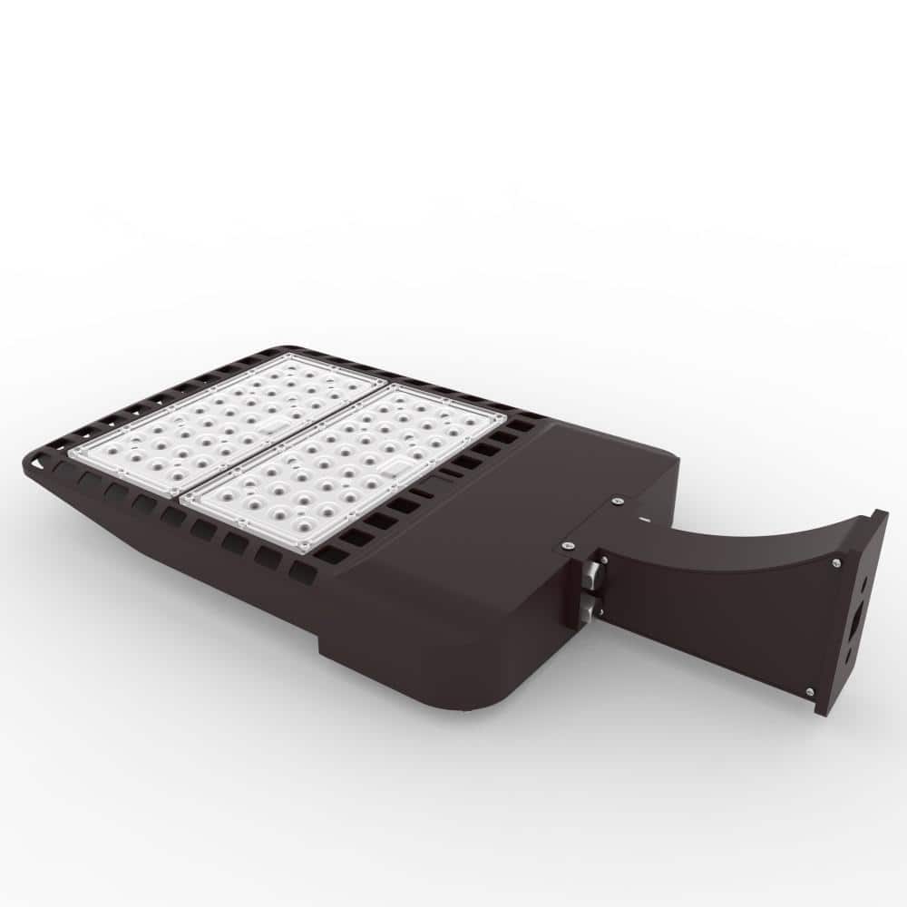 1800-Watt Equivalent Integrated LED Bronze Outdoor Commercial Area Light with Wall Mount, 24000 Lumens - Hercitys
