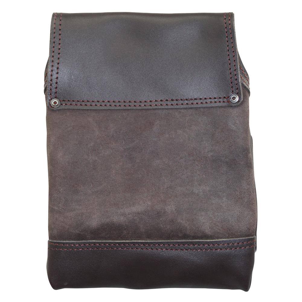5-Pocket Oil Tanned Leather Right Handed Nail and Tool Pouch - Hercitys