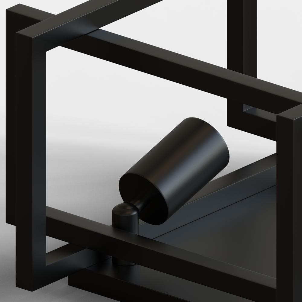 11.5 in. 2-Light Matte Black Square Frame Flush Mount Ceiling Light Fixture, Hallway Light Fixtures Ceiling - Hercitys