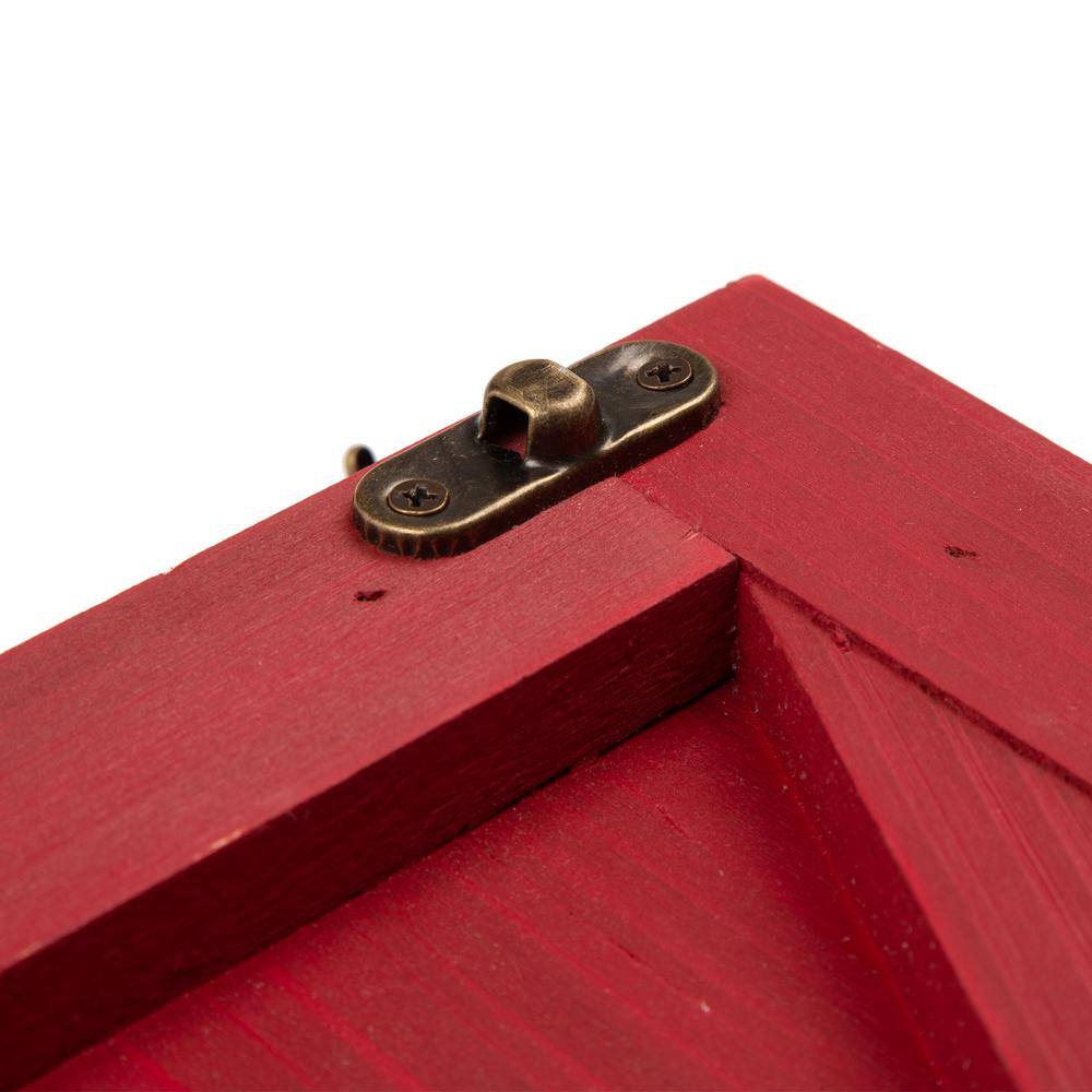 26 in. L Red Wooden Tree Collar(KD) - Hercitys