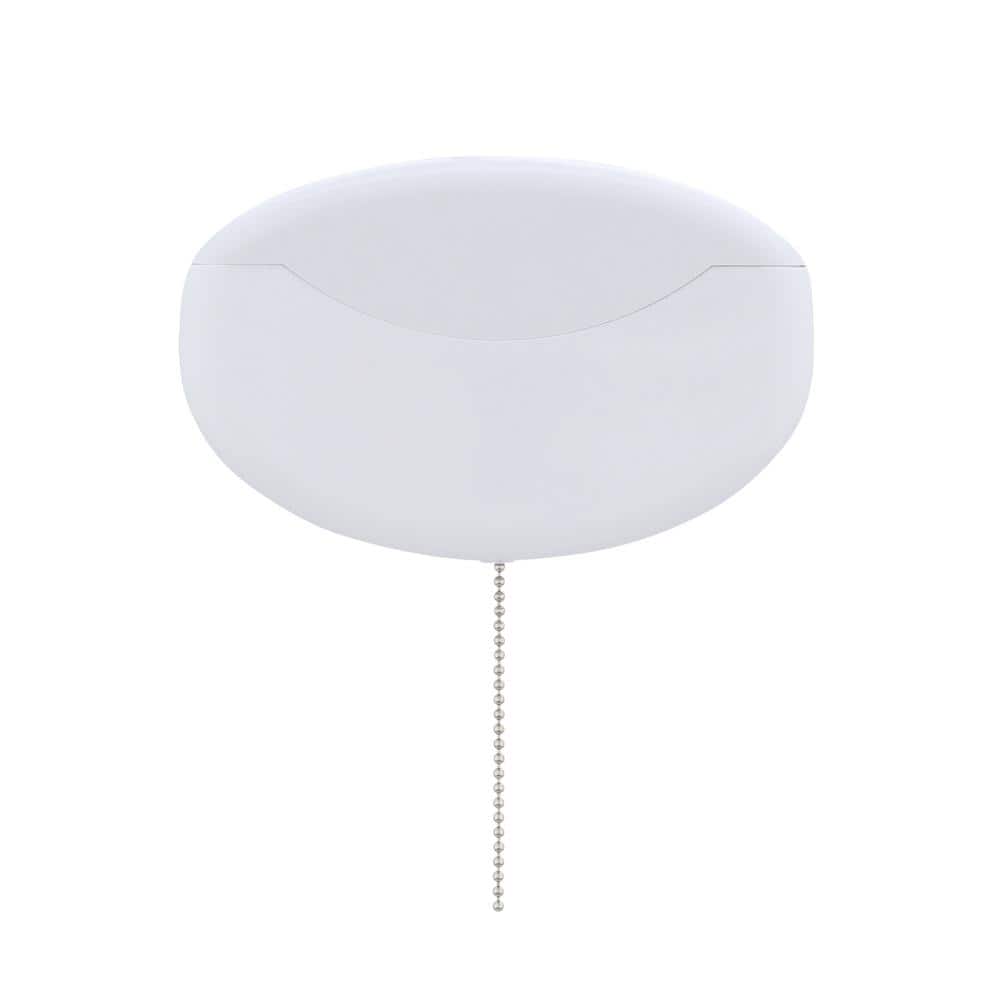 10-Watt White Integrated LED Flush Mount Closet Light with Pull Chain - Hercitys