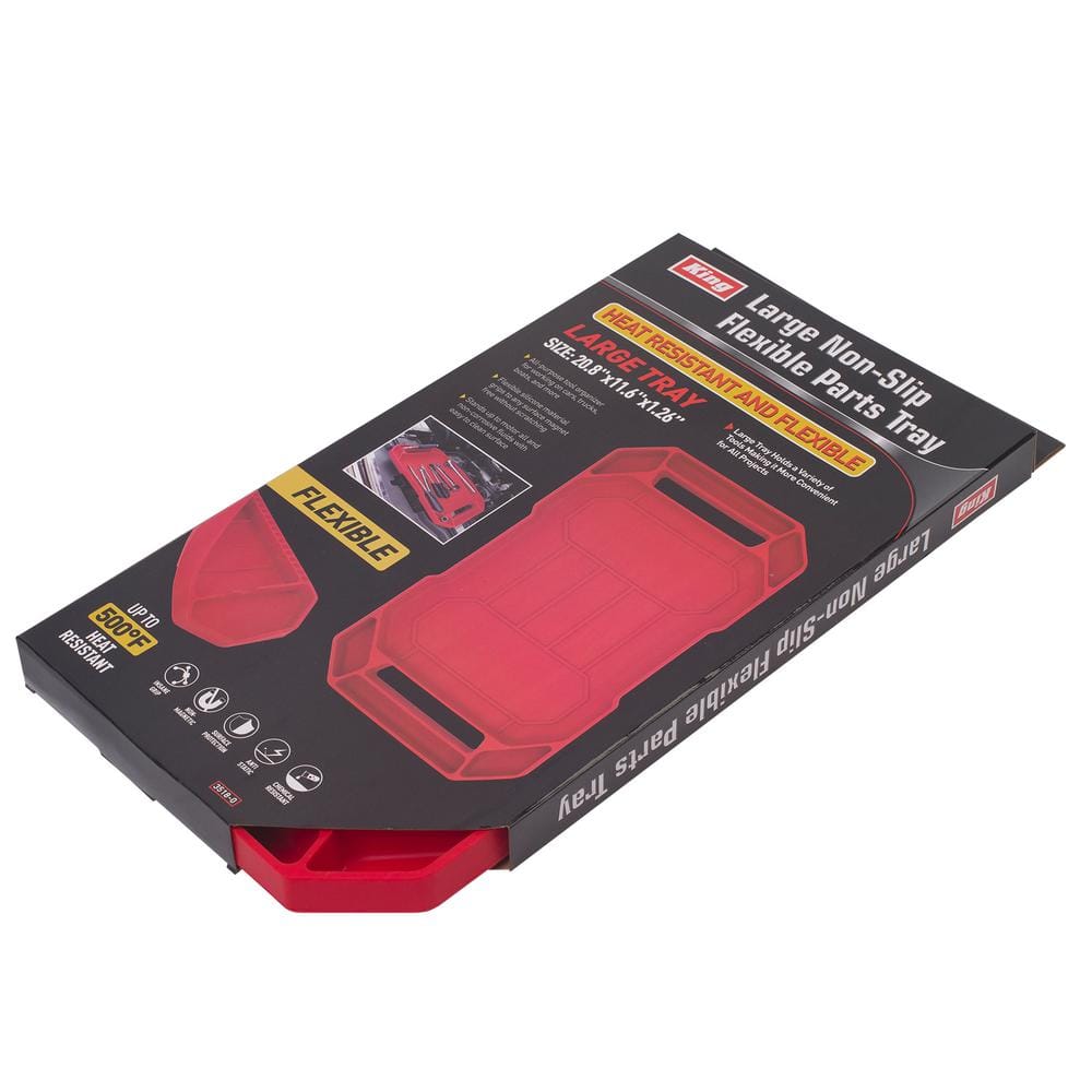 20.8 in. x 11.6 in. x 1.26 in. Large Non-Slip Flexible Parts Tray - Hercitys