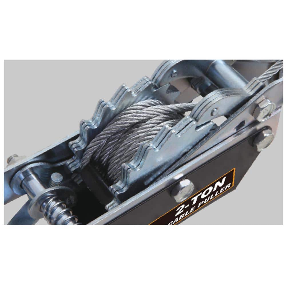 2 Ton Come Along Cable Puller with 2 Hooks - Hercitys