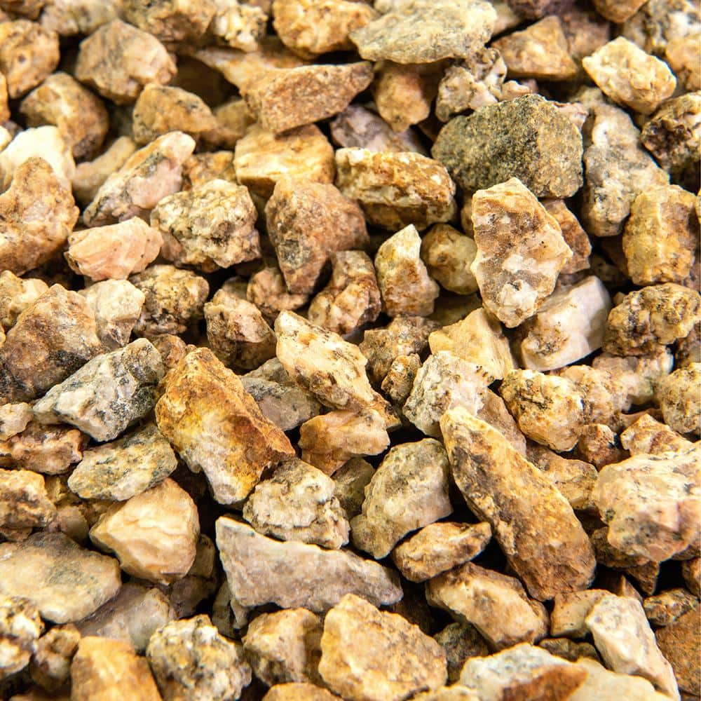0.25 cu. ft. 3/8 in. Mojave Gold Bagged Landscape Rock and Pebble for Gardening, Landscaping, Driveways and Walkways - Hercitys