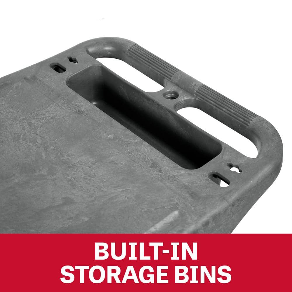 19 in. PUC-3819 Flat Top Resin Utility Cart - Hercitys