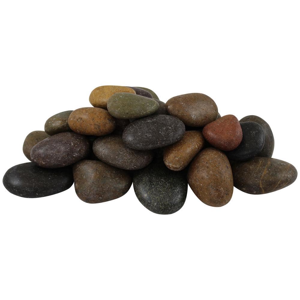 1 in. to 2 in. 30 lb. Medium Mixed Grade A Polished Pebbles - Hercitys
