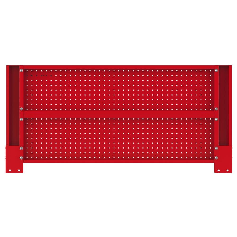 46 in. Gloss Red Steel Pegboard Attachment - Hercitys
