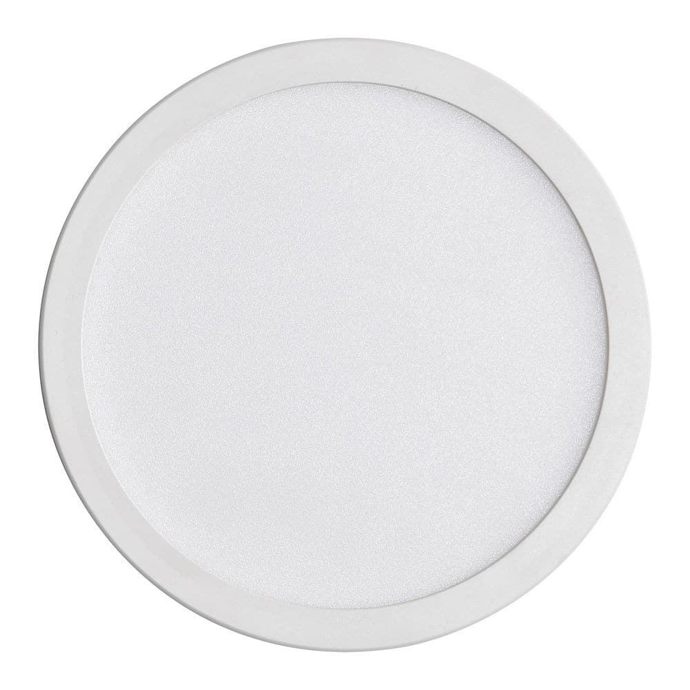 12 in. White Round Flat 3000K 4000K 5000K Dimmable LED Flush Mount Ceiling Light Closet Bathroom Hallway Lighting - Hercitys