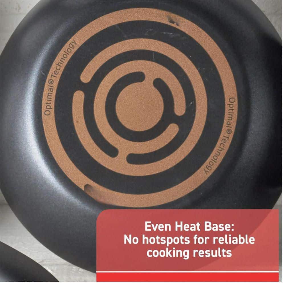 2 Piece: 8 and 10.5 Inch Aluminum Non-Stick Fry Pan Set, Nonstick Frying Pans, Skillets, Dishwasher Safe, Black - Hercitys