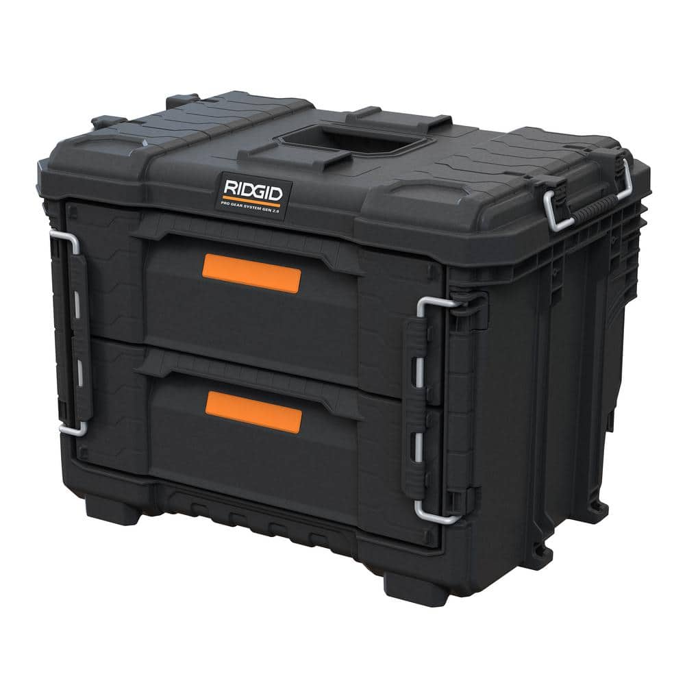 2.0 Pro Gear System 22 in. XL 2 Drawers Modular Tool Box Storage - Hercitys