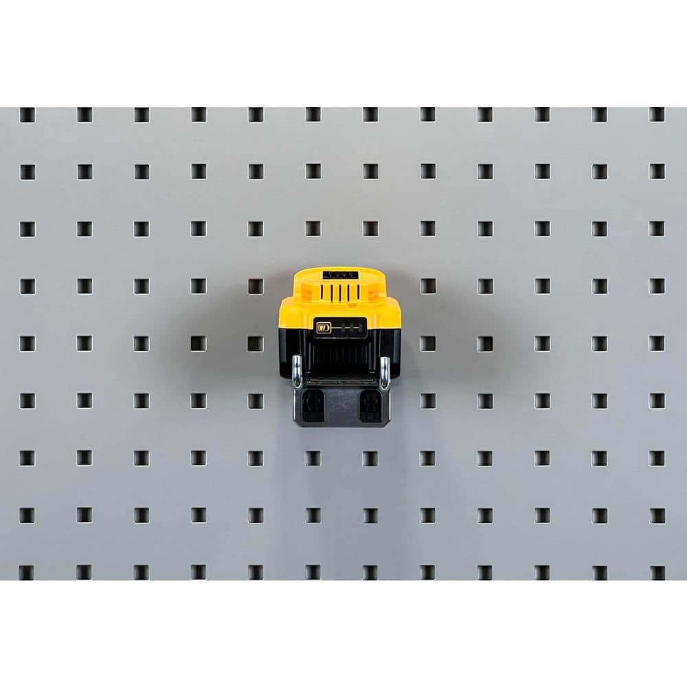 4 in. Double Rod 90 Degree Bend 1/4 in. Dia Zinc Plated Steel Pegboard Hook (5-Pack) - Hercitys