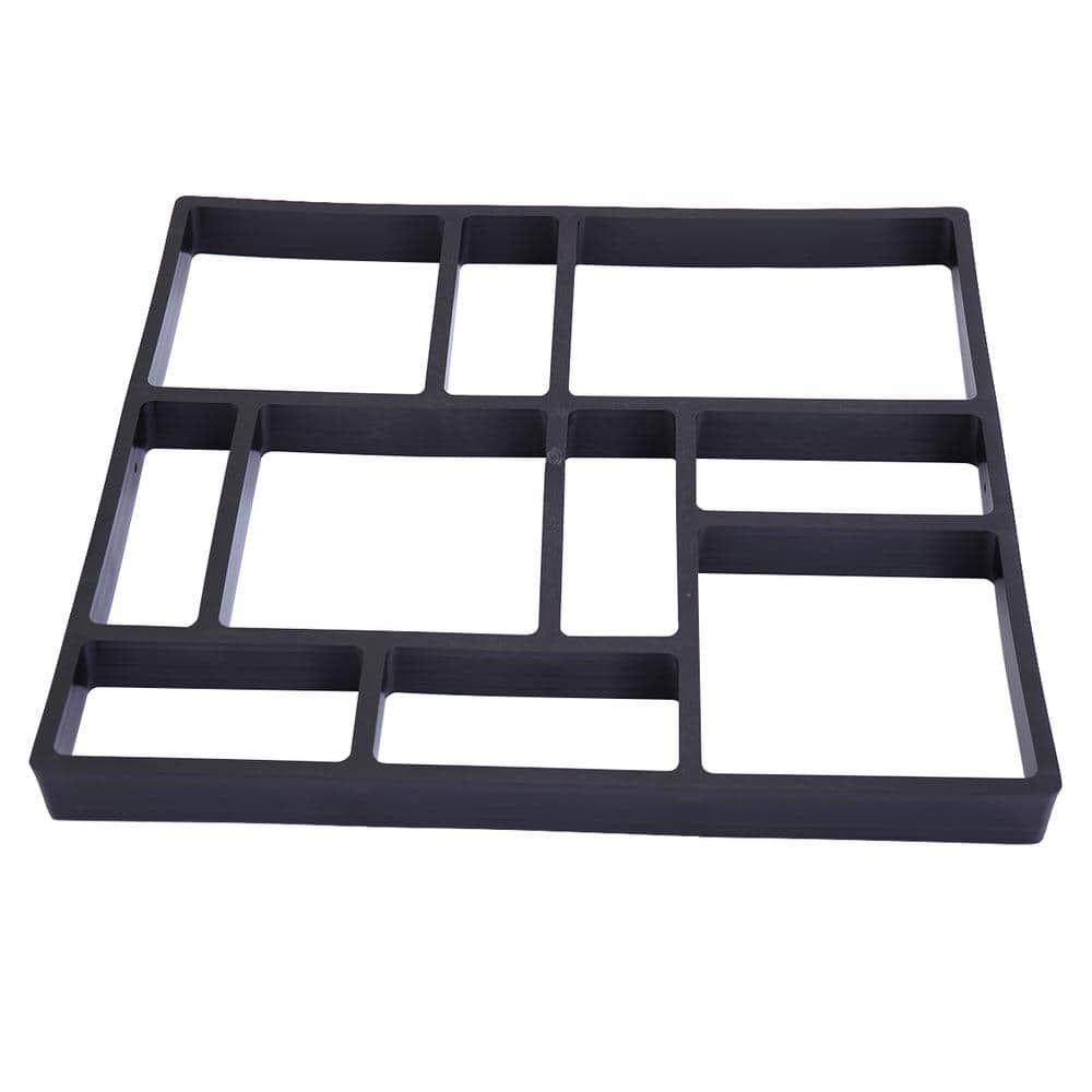 18 in. x 16 in. x 0.2 in. Black PP Concrete Edging Road Mould - Hercitys