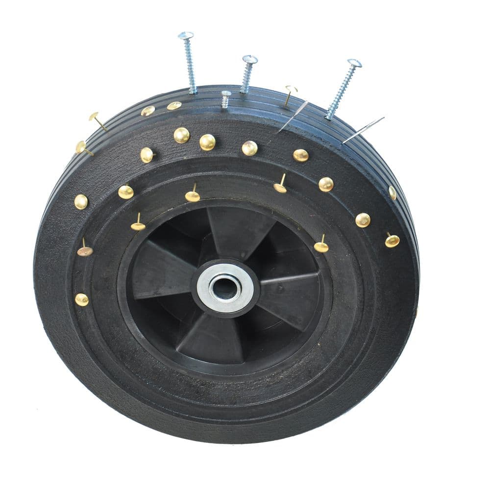 16.75 cu. ft. Metal Utility Garden Cart Trucks Solid Wheels Tools Cart Wagon Cart - Hercitys