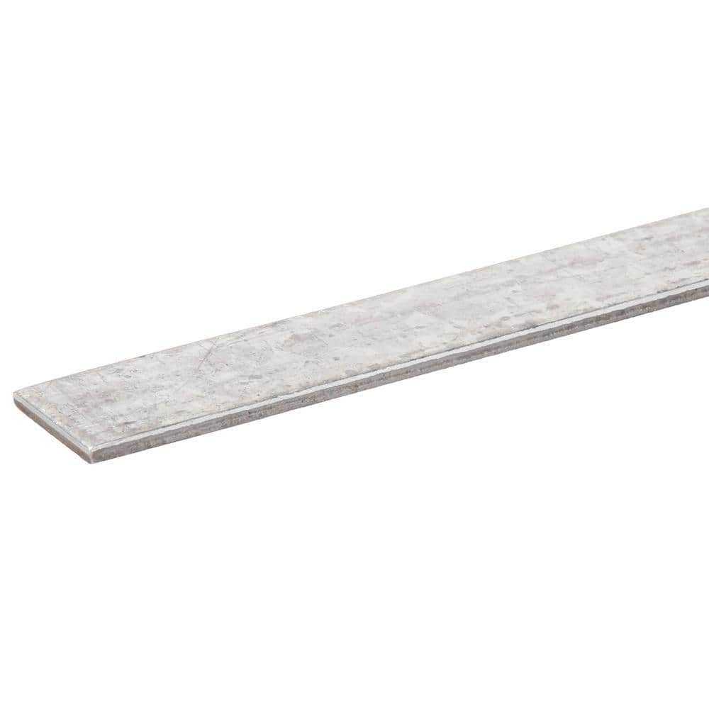 3/4 in. x 4 ft. – 12 Gauge Thick Zinc Plated Steel Flat Bar - Hercitys