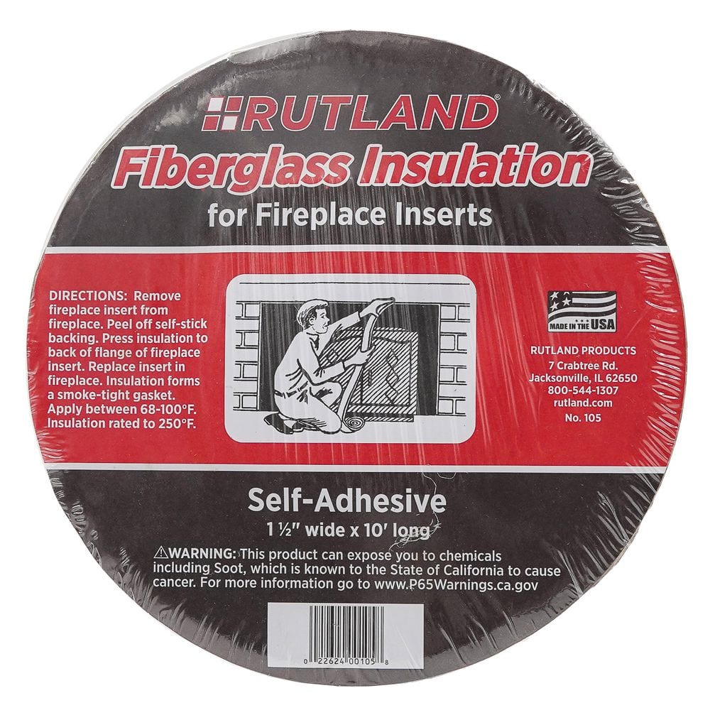 10 ft. x 1-1/2 in. Fiberglass Fireplace Insert Insulation - Hercitys