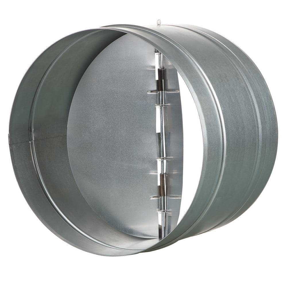 12-3/8 in. Galvanized Back-Draft Damper with Rubber Seal - Hercitys