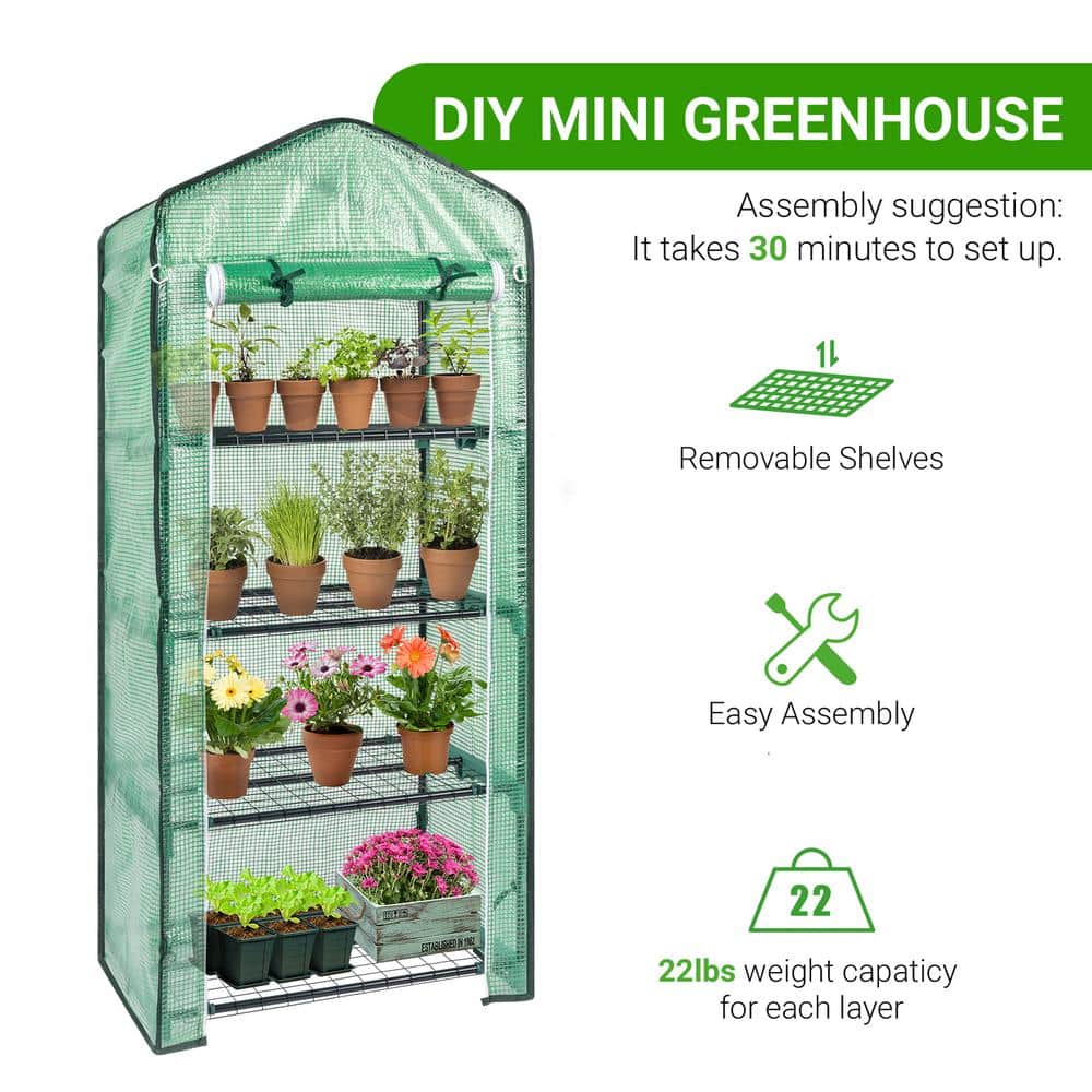 27 in. x 19 in. x 63 in. Greenhouse - Hercitys