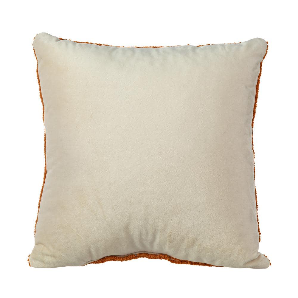 14 in. H Fall Hooked Pumpkin Pillow - Hercitys