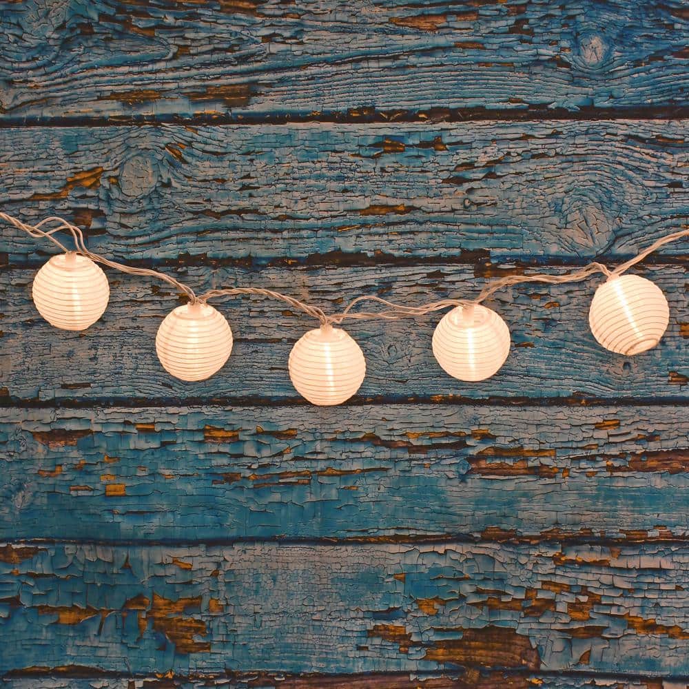 3 in. Solar White Nylon String Lights (10-Light) - Hercitys