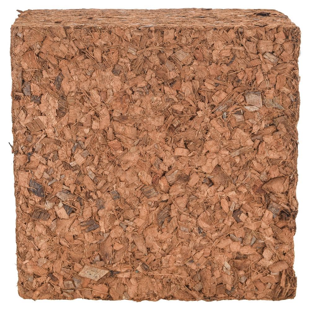 10 Lbs. Organic Coconut Coir Chip Block Soilless Grow Media Soil Amendment - Hercitys