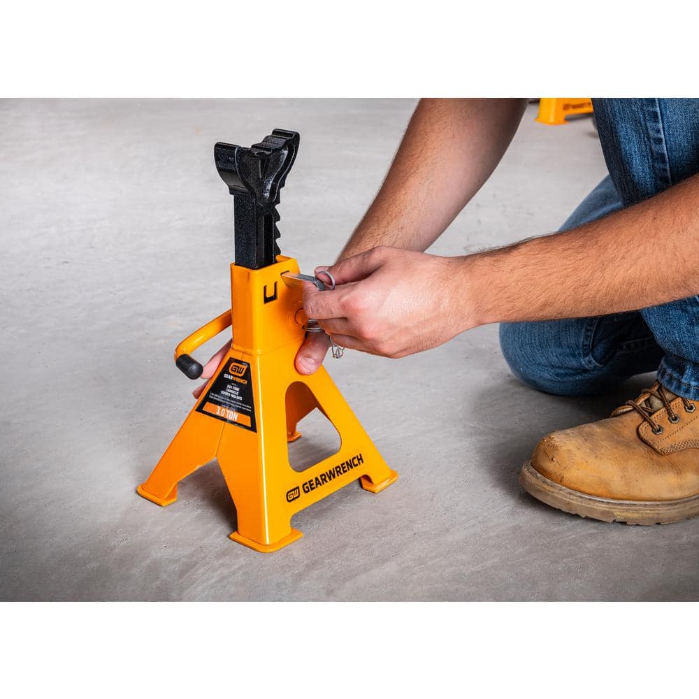 3-Ton Ratcheting Jack Stands (4-Piece) - Hercitys