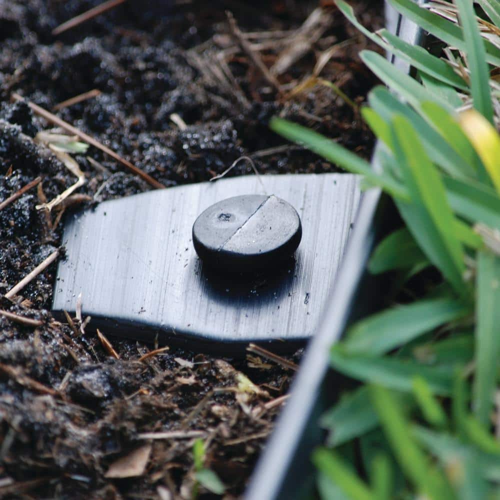 20 ft. L x 1.7 in. H x 2.38 in. W Black Plastic Heavy-Duty No-Dig Edging Kit - Hercitys