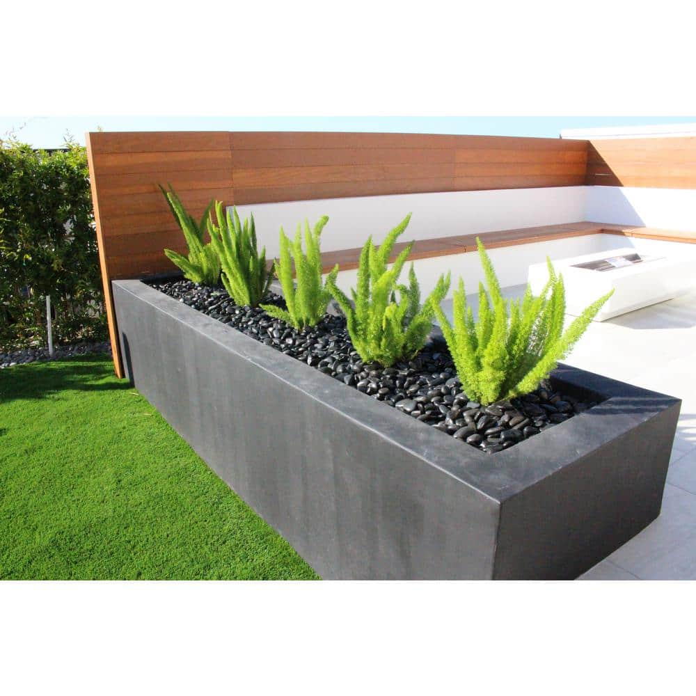 3/4 in. to 1.5 in. Premium High Polished Black Pebbles (20 lbs. Bag/ .02 cu. ft.) - Hercitys