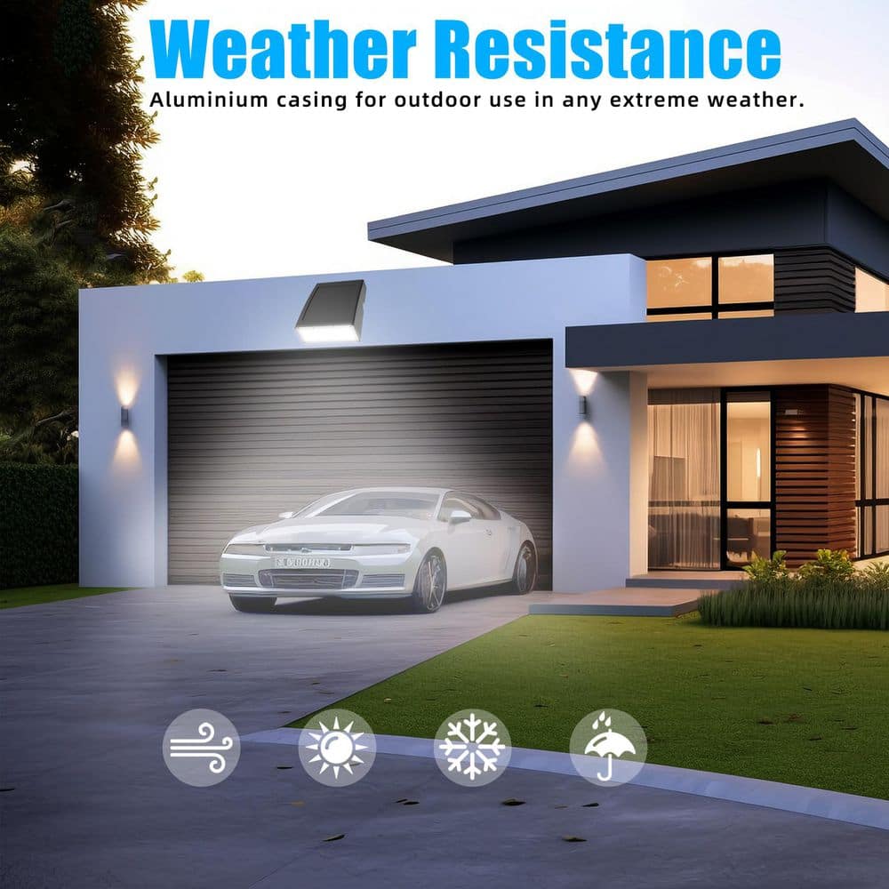 250Watt Equivalent Integrated LED 5000K 6000lm Wall Pack Light Bronze Dusk to Dawn IP65,0-90°Adjustable Full Cutoff - Hercitys