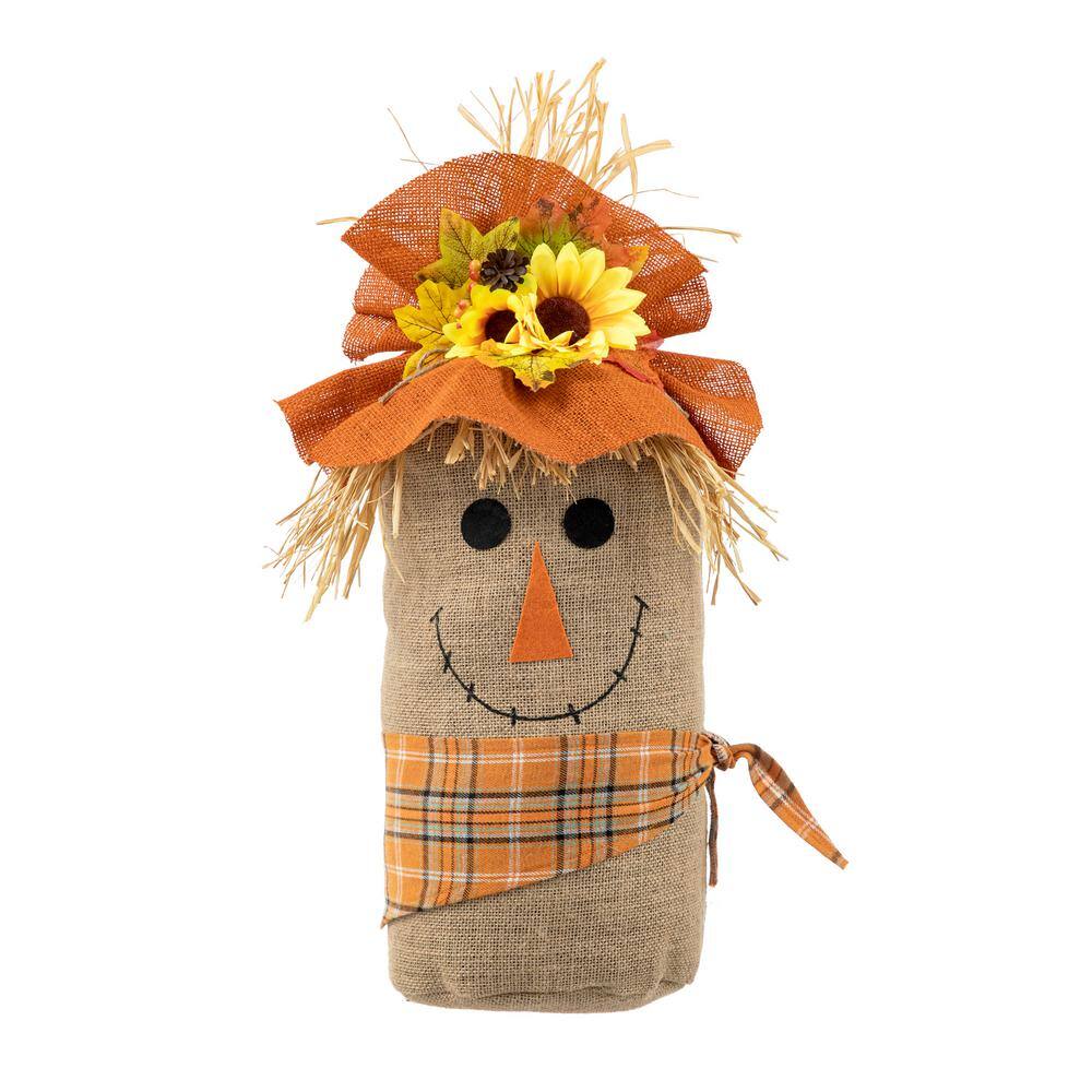 23.25 in.H Fall Linen Scarecrow Doorstop Porch Decor - Hercitys