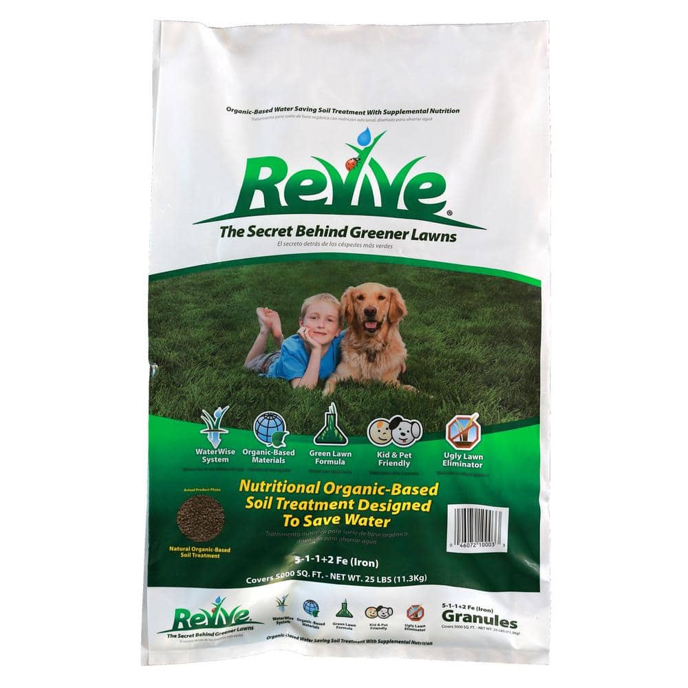 25 lb. 5,000 sq. ft. Organic Lawn Soil Treatment Granules 5-1-1 - Hercitys