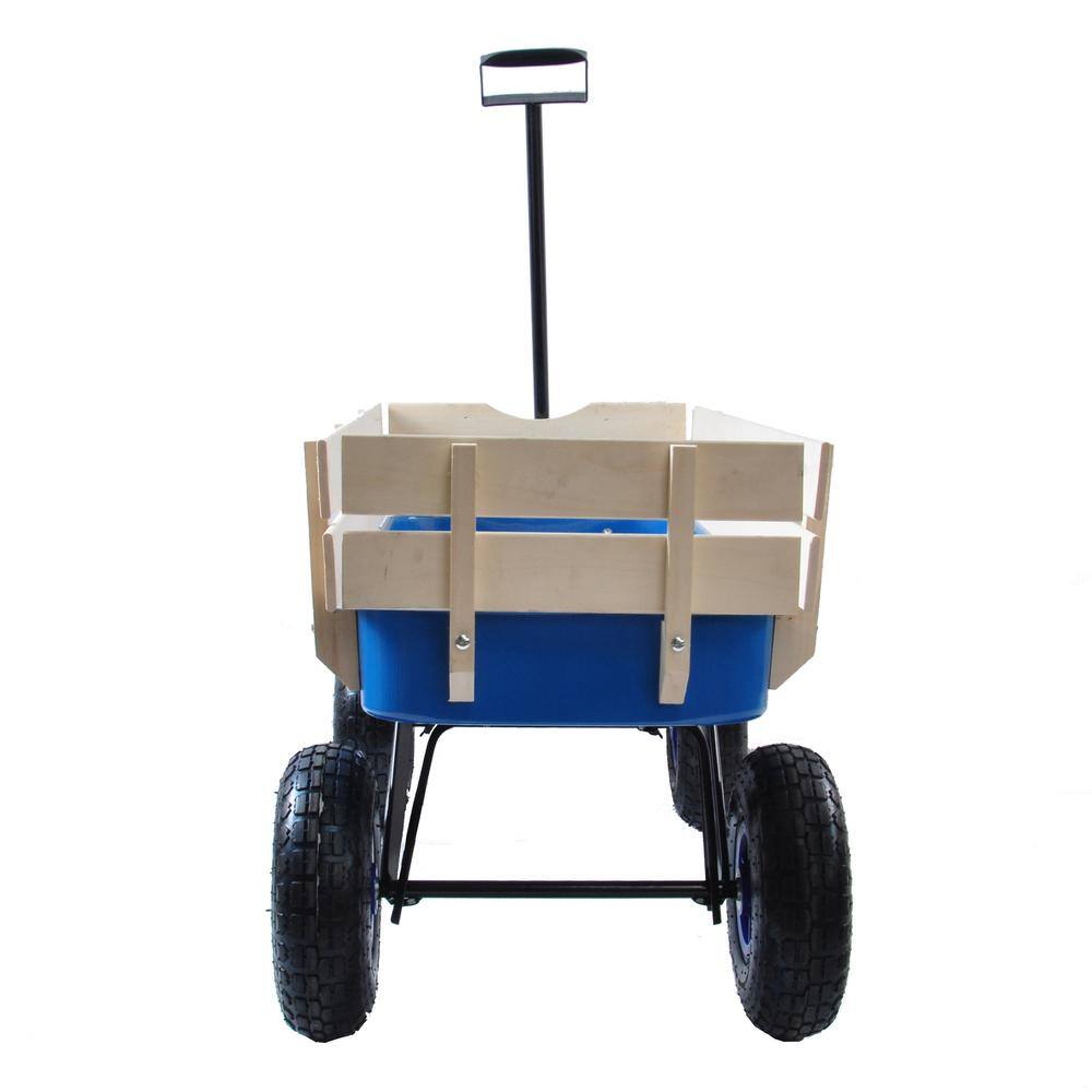 3 cu. ft. Steel Garden Cart, Blue - Hercitys