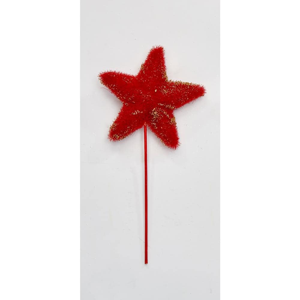5 in. Star on 6 in. Pick, Red (Set of 3) - Hercitys