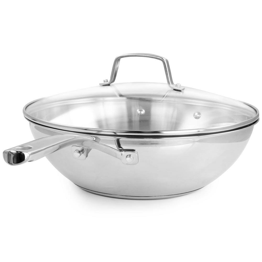 12 in. Stainless Steel Essential Pan with Lid - Hercitys