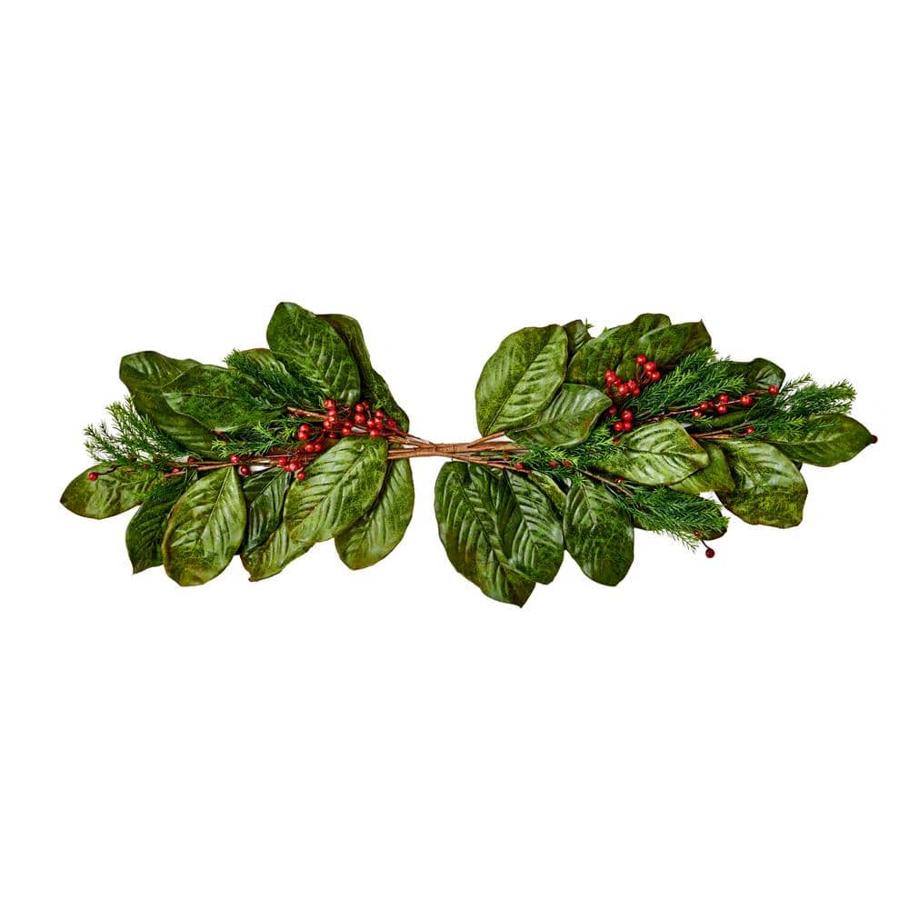 3 ft. Magnolia Leaf Berry Swag - Hercitys