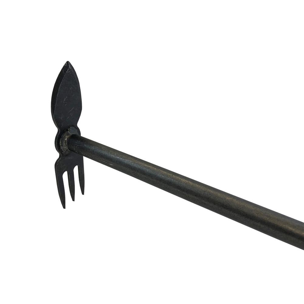 24.5 in. L Handle 32 in. L 3-Tine Hand Cultivator with Heart Shaped Long Handle Hoe - Hercitys