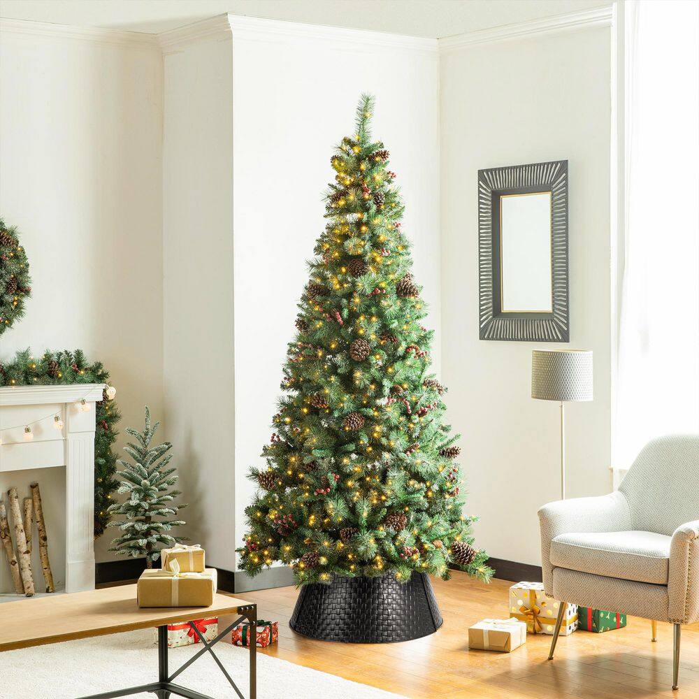 26 in. D Black Metal Woven Tree Collar (KD) - Hercitys