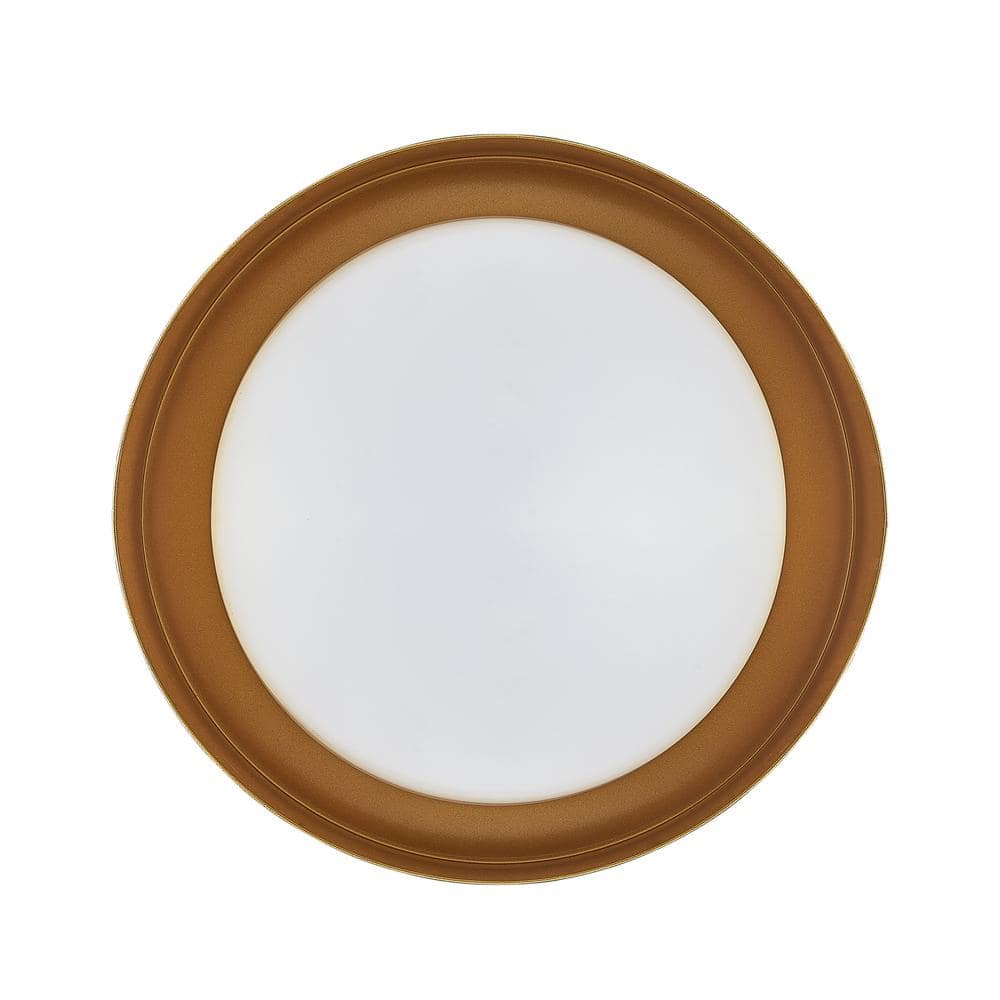 16 in. 3-Light Gold Flush Mount - Hercitys