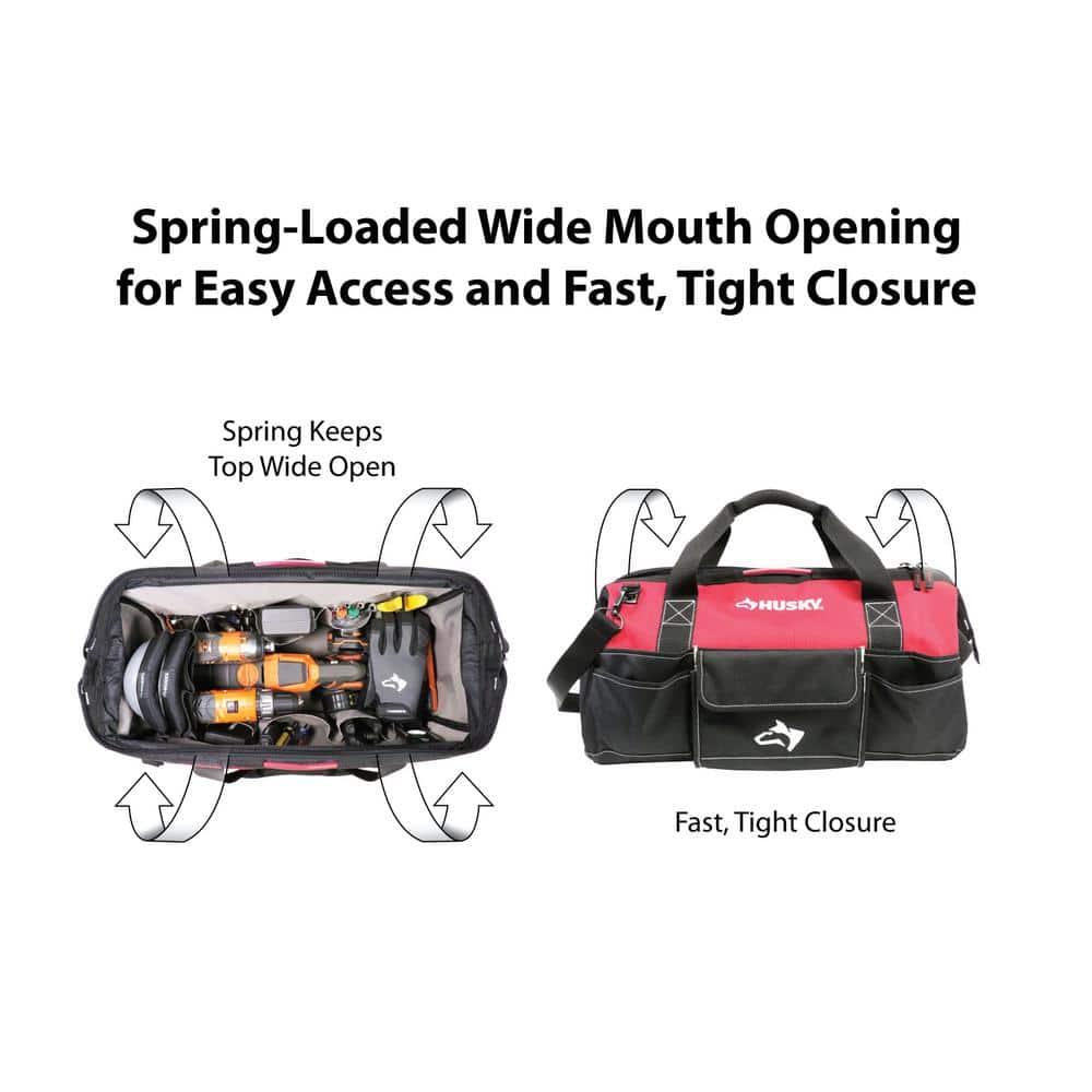 22 in. Spring-Loaded Tool Bag - Hercitys
