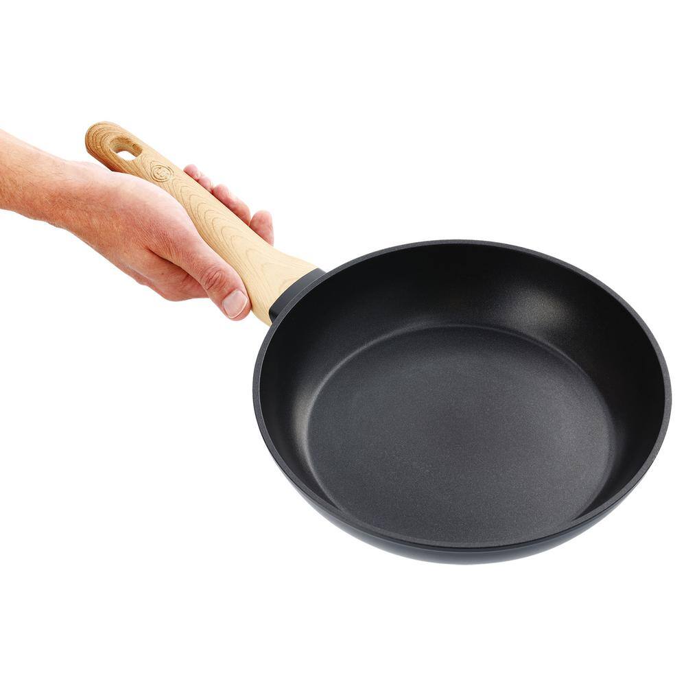 12 in. Aluminum Frying Pan with Soft-Touch Bakelite Handle - Hercitys
