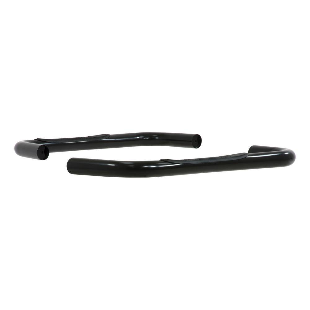 3-Inch Round Black Steel Nerf Bars, No-Drill, Select Mazda B-Series, Ford Ranger - Hercitys