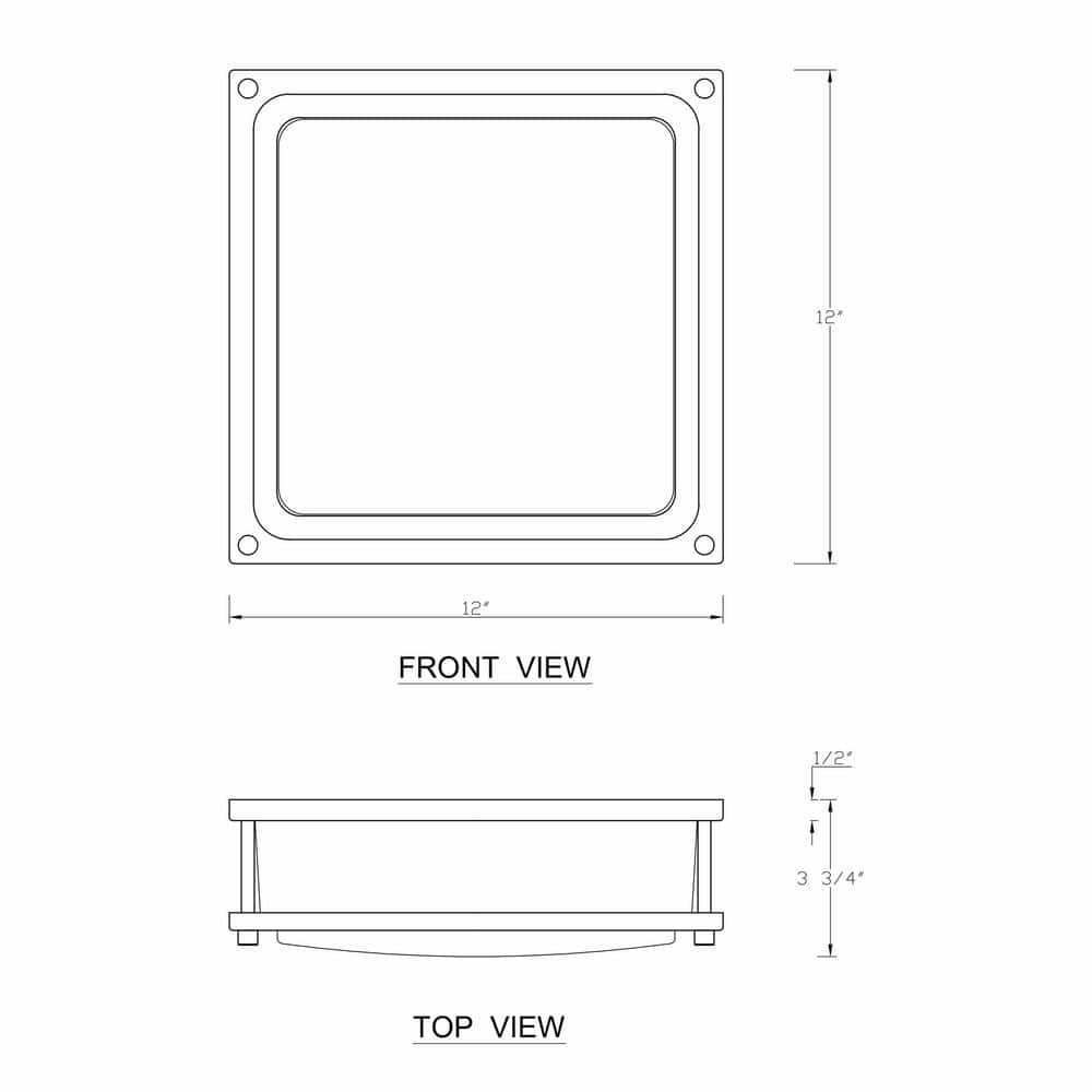 12 in. Brushed Nickel Dimmable 15-Watt Selectable LED Flush Mount Ceiling Light 3000K 4000K 5000K - Hercitys